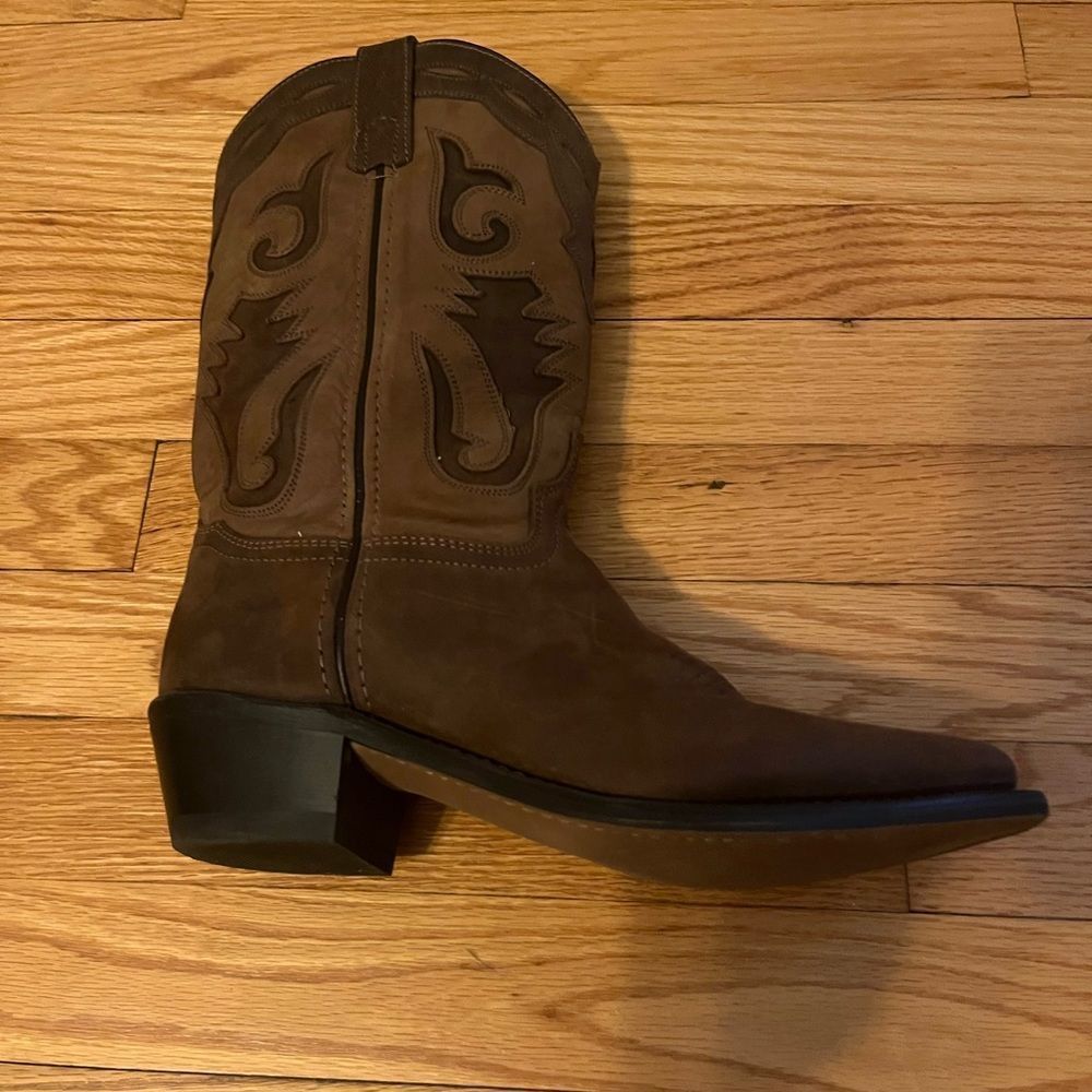 Laredo brown leather and suede cowboy boots from Nashville Boot & Co. - Picture 9 of 16